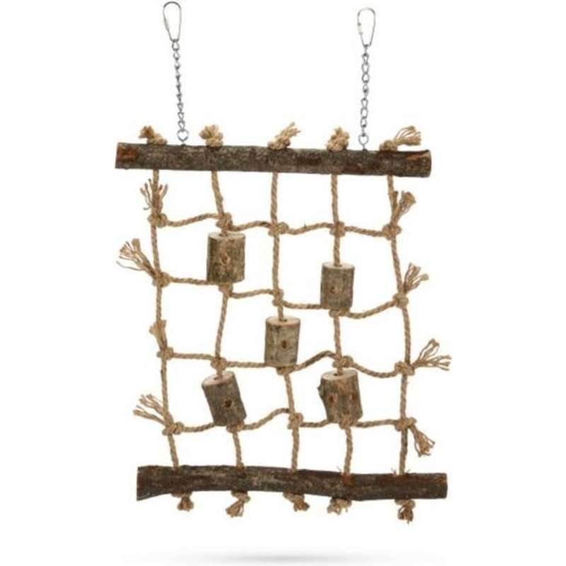 Beeztees houten vogelspeelgoed ziggy 46 cm