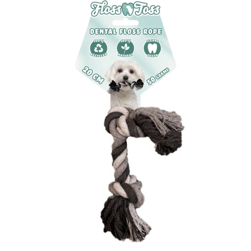 Floss Toss dental rope 2 knopen 20 cm