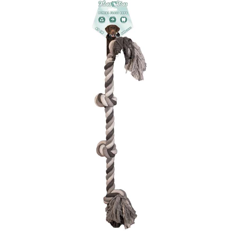 Floss Toss dental rope 4 knopen 85 cm
