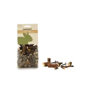 Beeztees knaagdiersnack twijgenmix 200 gram