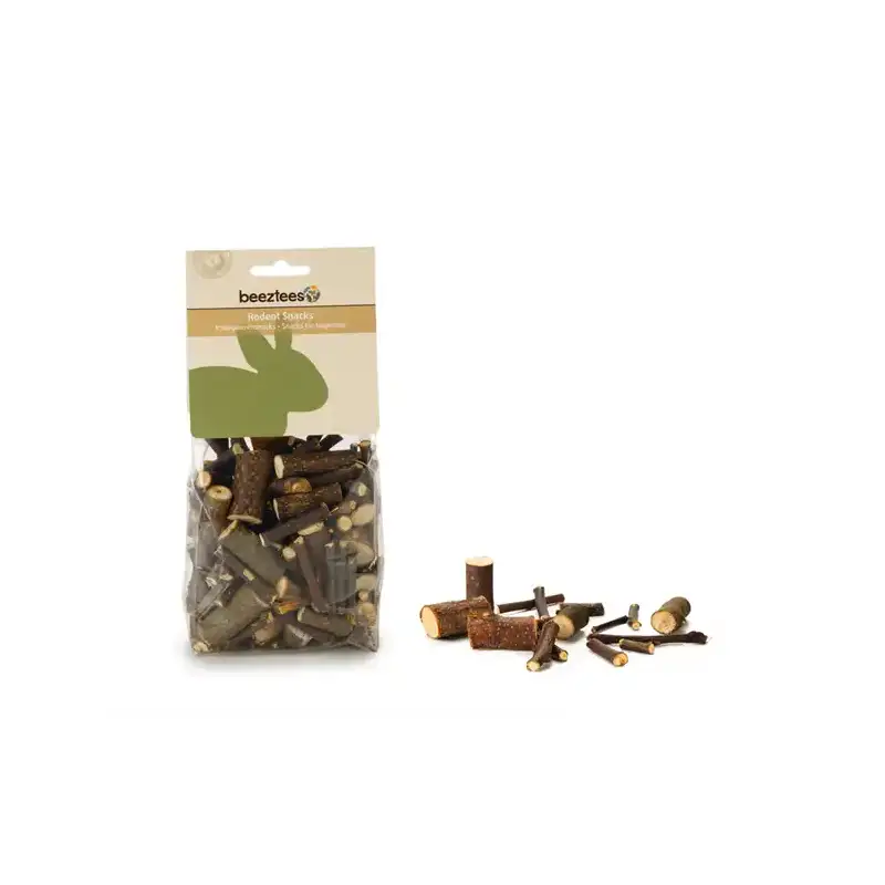 Beeztees knaagdiersnack twijgenmix 200 gram