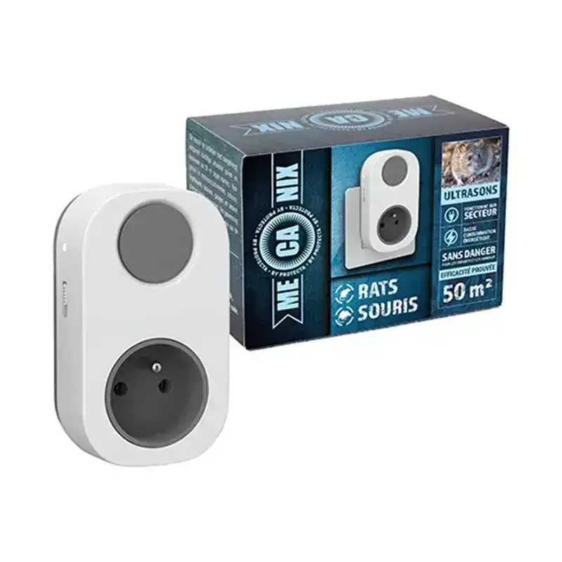 Ultrasoon verjager Rat&Muis 50m2 - 240V