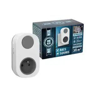 Ultrasoon verjager Rat en Muis 30m2 - 220V