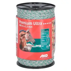 AKO schrikdraad Premium Ultra wit/oranje 2.5mm 400m