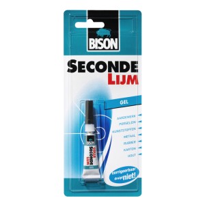 Bison secondelijm gel 3gr