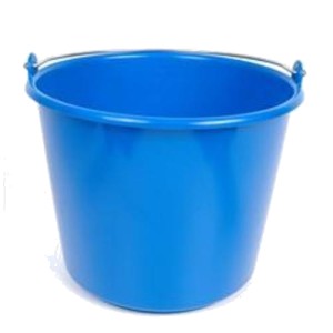 Emmer kunststof Prof blauw 12L