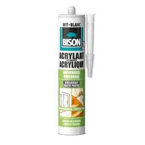 Bison acrylaatkit wit 310 ml