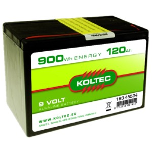 Batterij 9 Volt - 900 Wh 120 Ah Alkaline