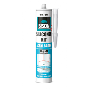 Bison siliconenkit acrylbaden wit 310 ml