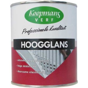 Koopmans hoogglans 489 antraciet 750 ml