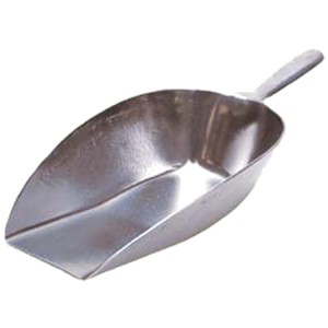 Aluminium voerschep plat 2.5kg