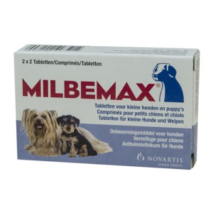 Milbemax ontwormingsgtablet puppy / kleine hond 4 st
