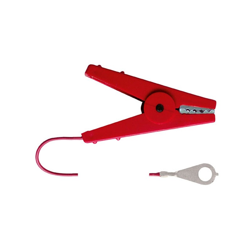 Aansluitkabel voor afrastering rood