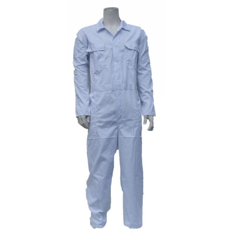 Kuipers kinderoverall polyester / katoen wit