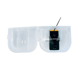 Voerdoos met muizenklem doorzichtig