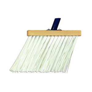 Schuine gootbezem wit 28 cm